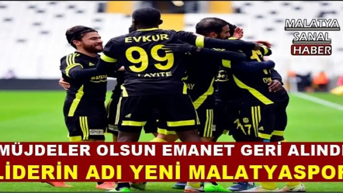LİDERİN ADI YENİ MALATYASPOR 