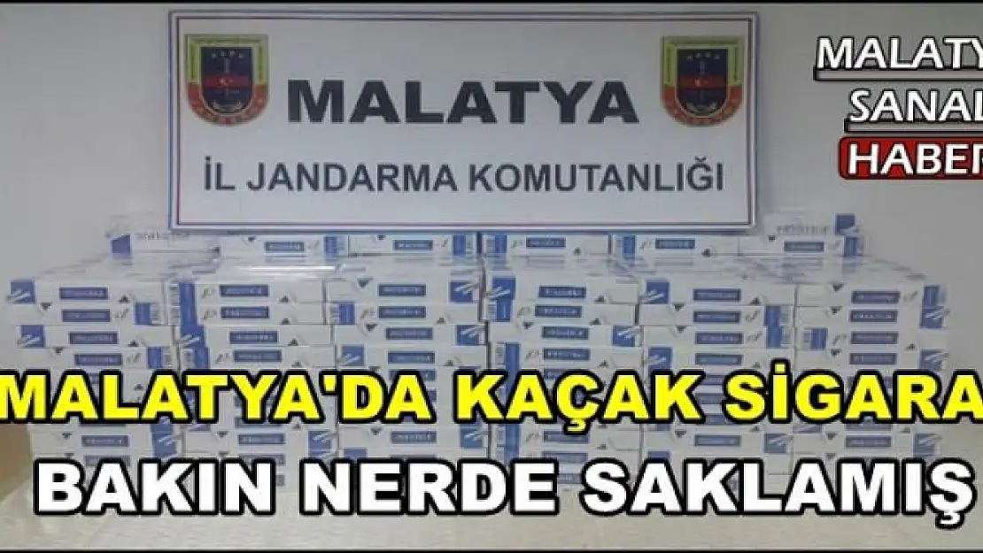 MALATYA'DA KAÇAK SİGARA