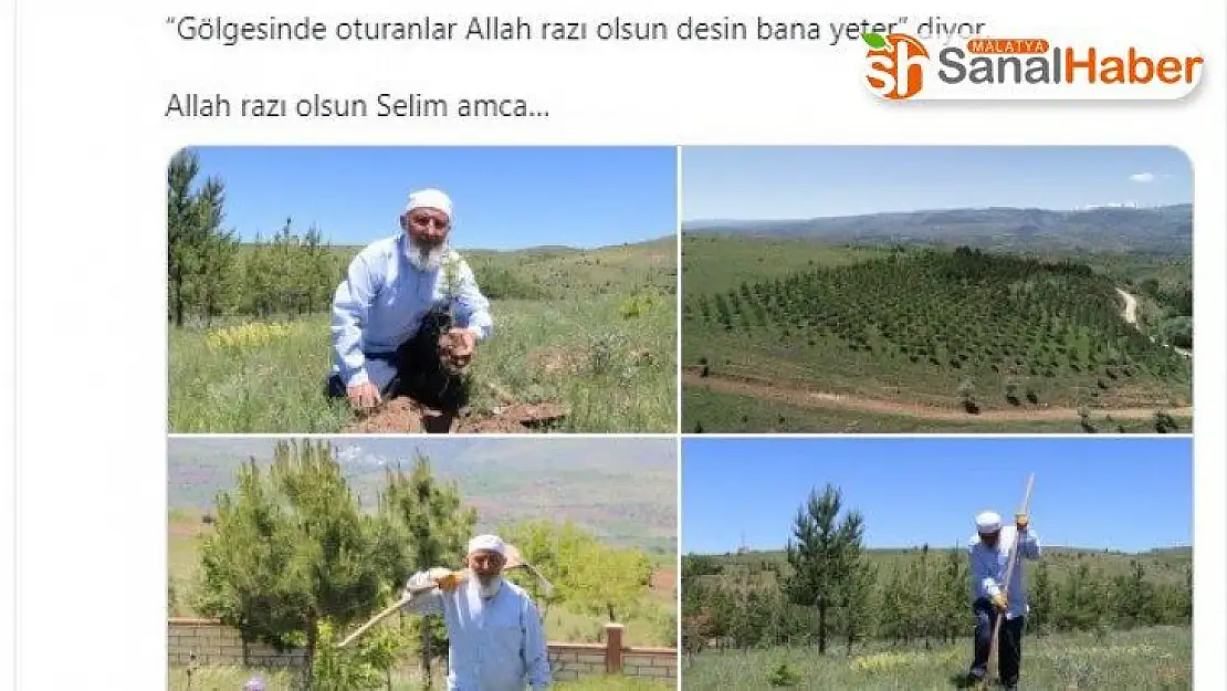 70'lik delikanlıya bakandan teşekkür ve dua