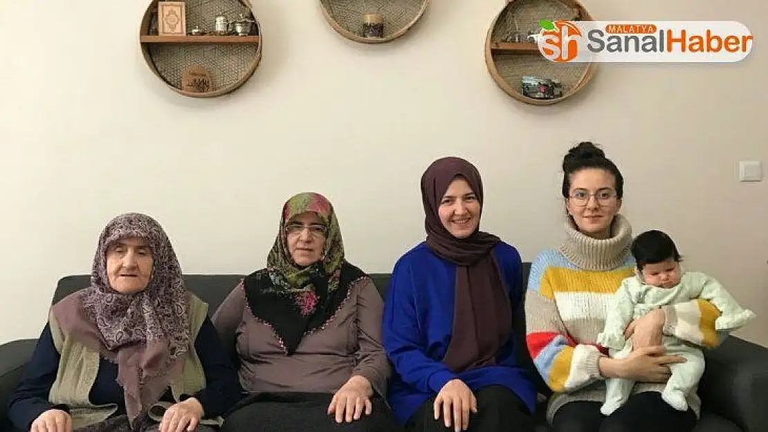 Malatya´da torununun torununu gördü