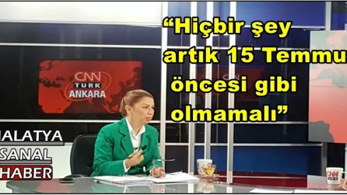 'Çalık: Hiçbir şey artık 15 Temmuz öncesi gibi olmamalı'''''