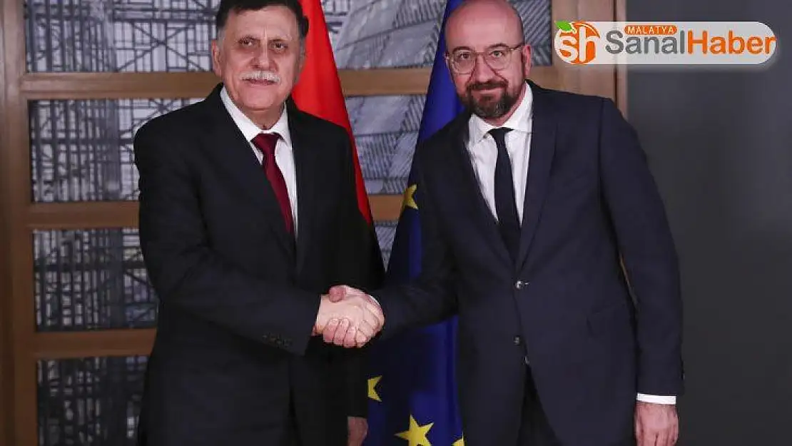 AB Konseyi Başkanı Michel, Libya Başbakanı al-Sarraj ile görüştü