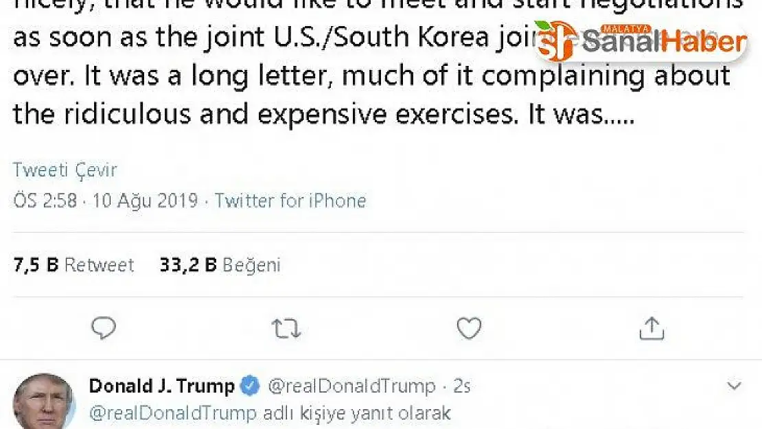 ABD Başkanı Trump: 'Kim Jong Un'u görmeyi dört gözle bekliyorum'