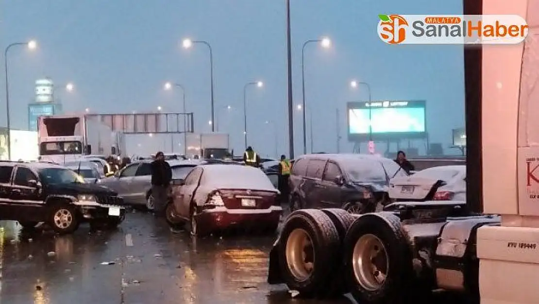 ABD'de zincirleme trafik kazasında yaklaşık 60 araç birbirine girdi