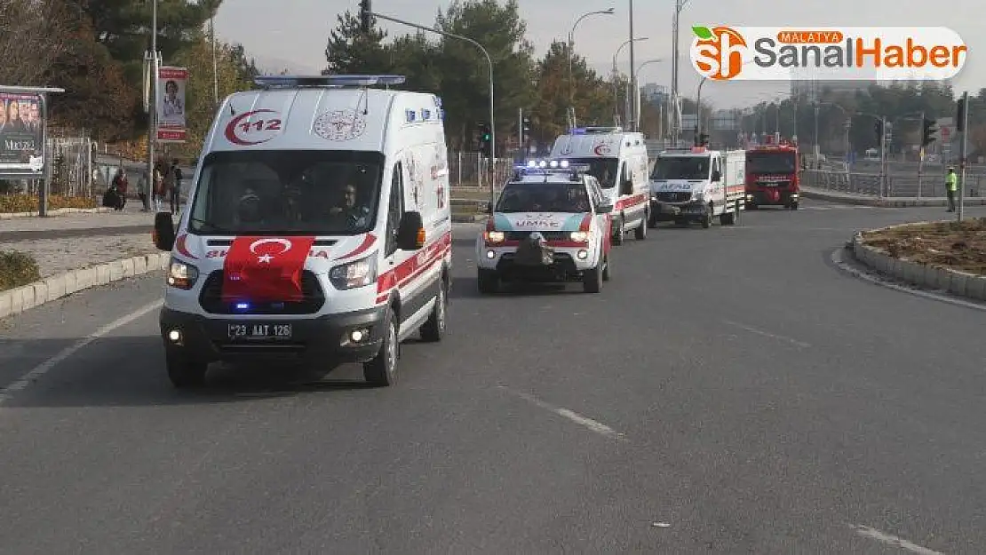 Acil Sağlık Hizmetlerinde yer alan araçlarla kortej geçişi