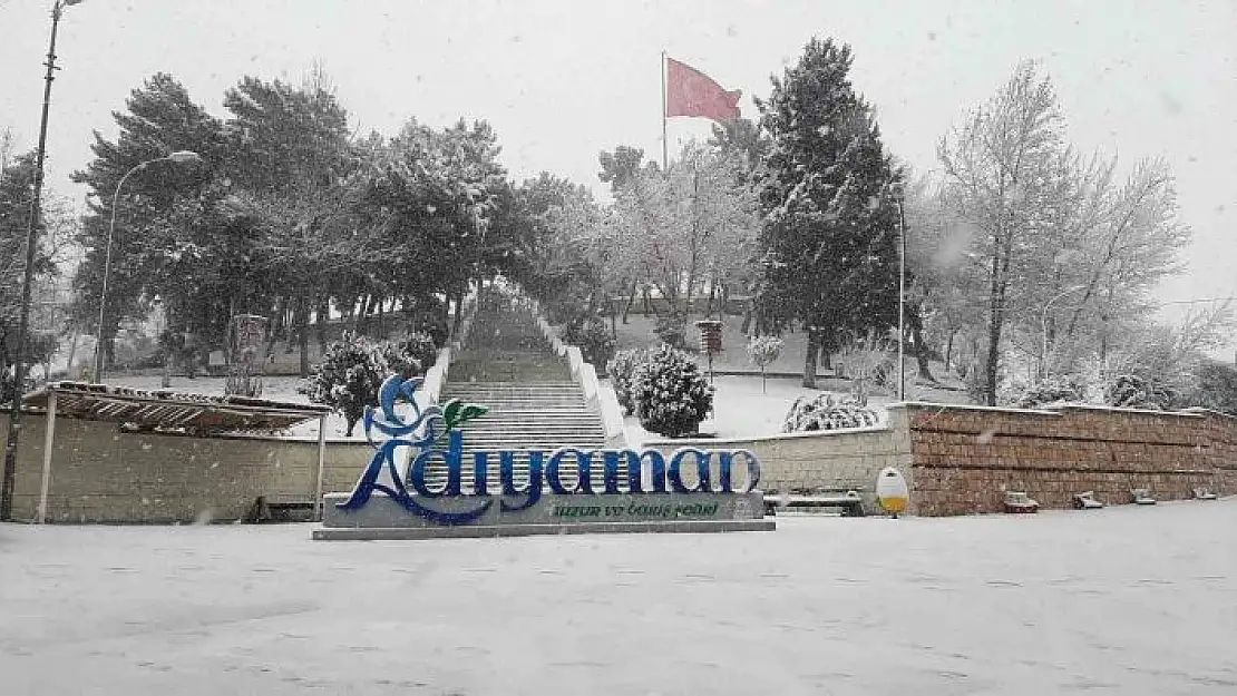 'Adıyaman´a beklenen kar yağdı'