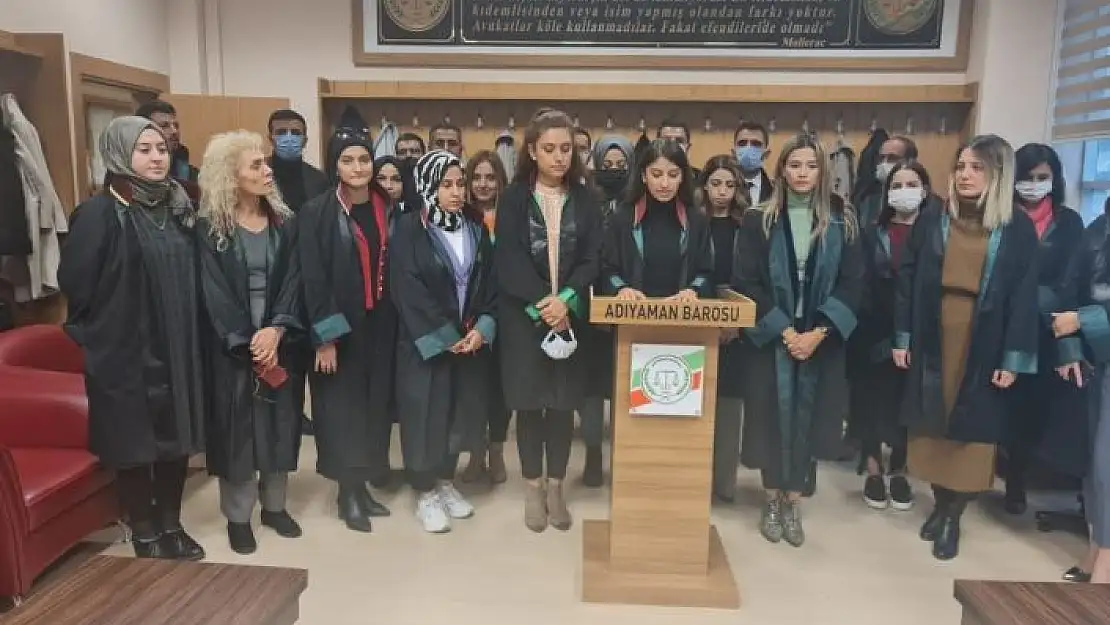 'Adıyaman Barosundan Kadına Yönelik Şiddete Karşı Mücadele Günü açıklaması'