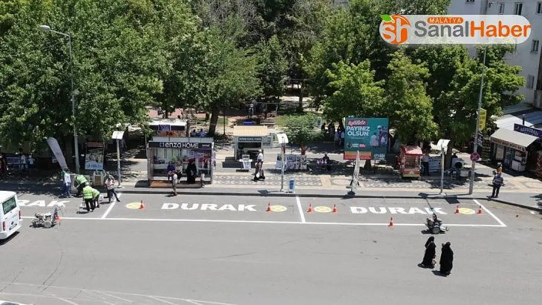 Adıyaman Belediyesi, duraklarda düzenleme yapıyor