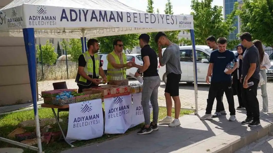 'Adıyaman Belediyesi YKSde öğrencileri yalnız bırakmadı'