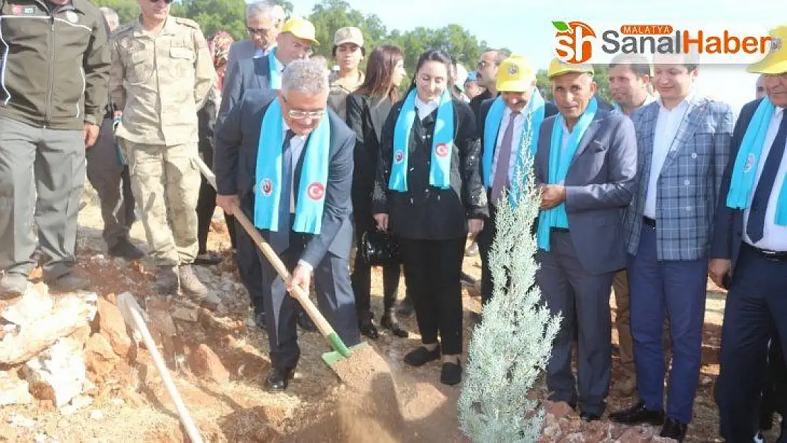 Adıyaman'da, 175 bin fidan toprakla buluştu