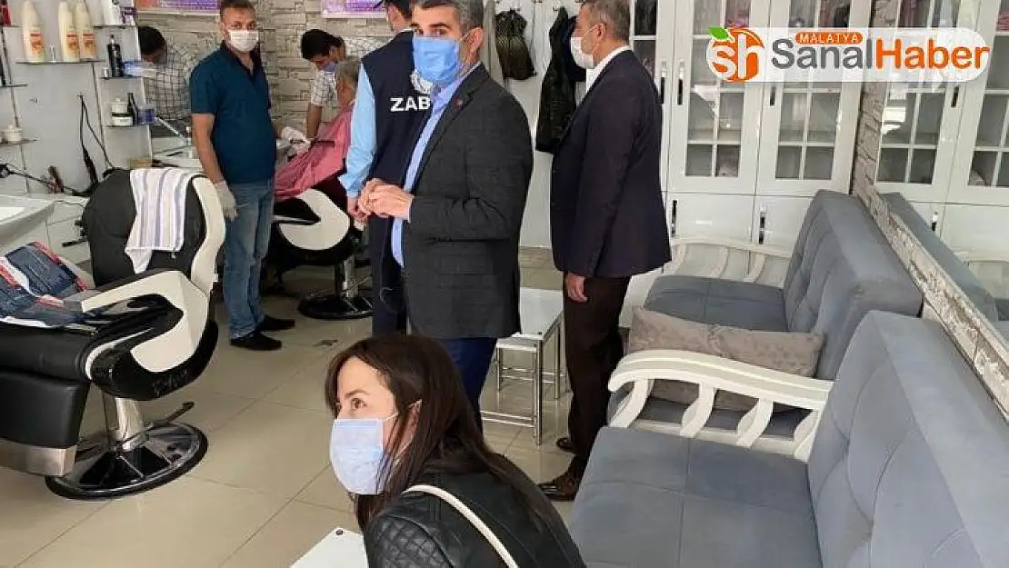 Adıyaman'da berberler denetledi