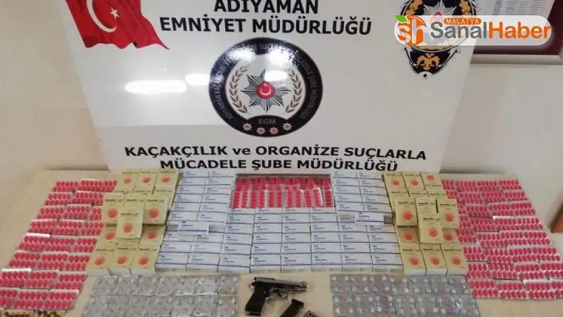 Adıyaman'da cinsel içerikli hap ele geçirildi