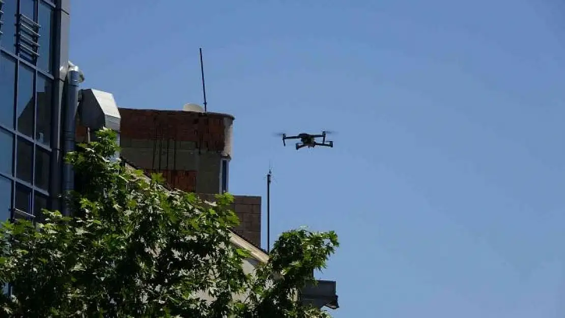 'Adıyaman´da drone ile emniyet kemeri uygulaması'