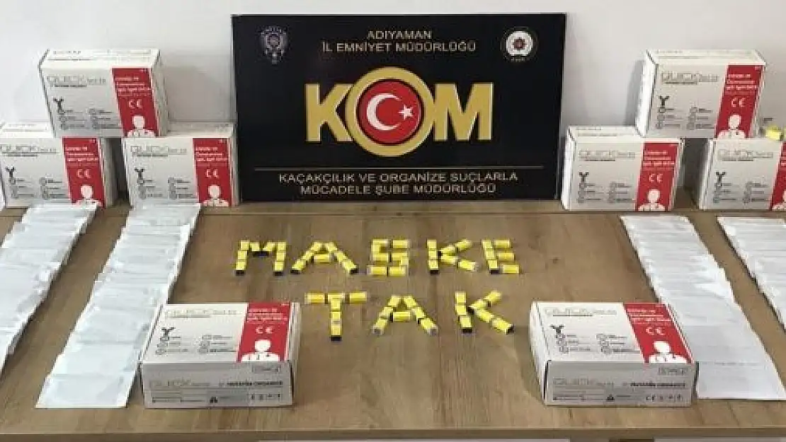 'Adıyaman´da kaçak Covid-19 test kitleri ele geçirildi'