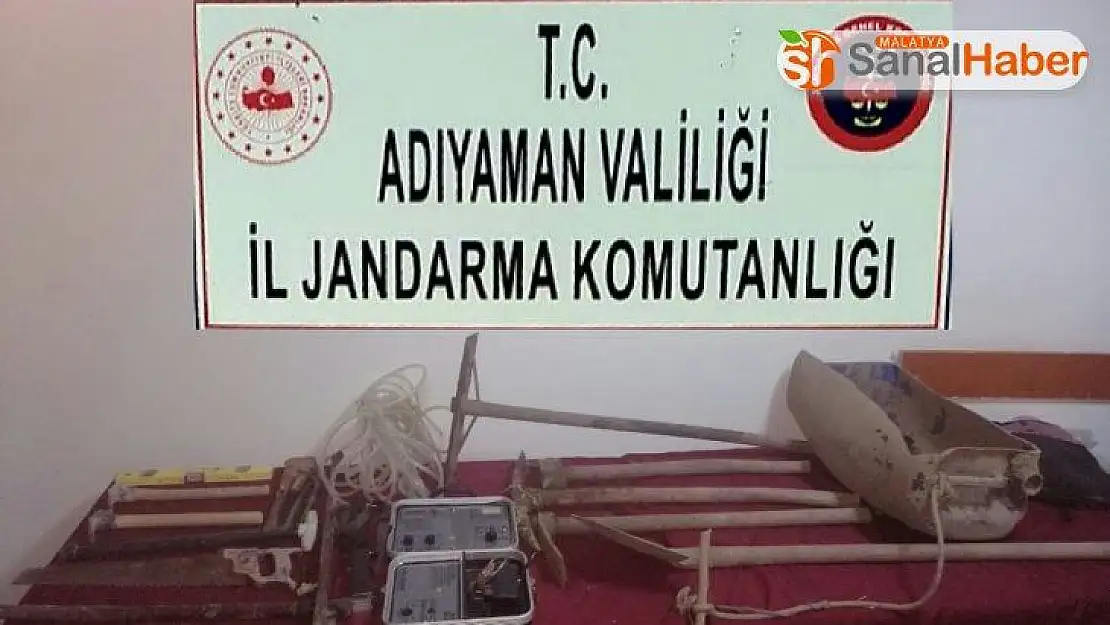 Adıyaman'da kaçak kazı yapanlara gözaltı