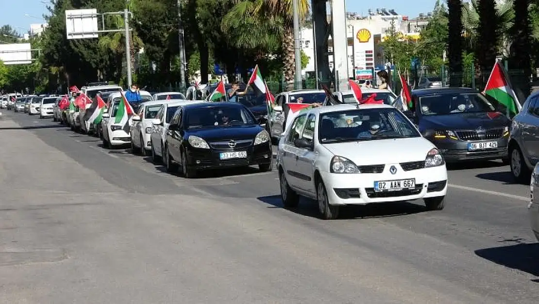 'Adıyaman´da Kudüs için Kıyam konvoyu düzenlendi'