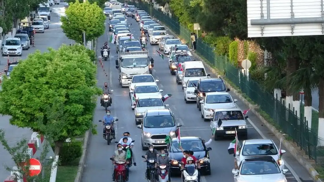 'Adıyaman´da, Kudüs konvoyu düzenlendi'