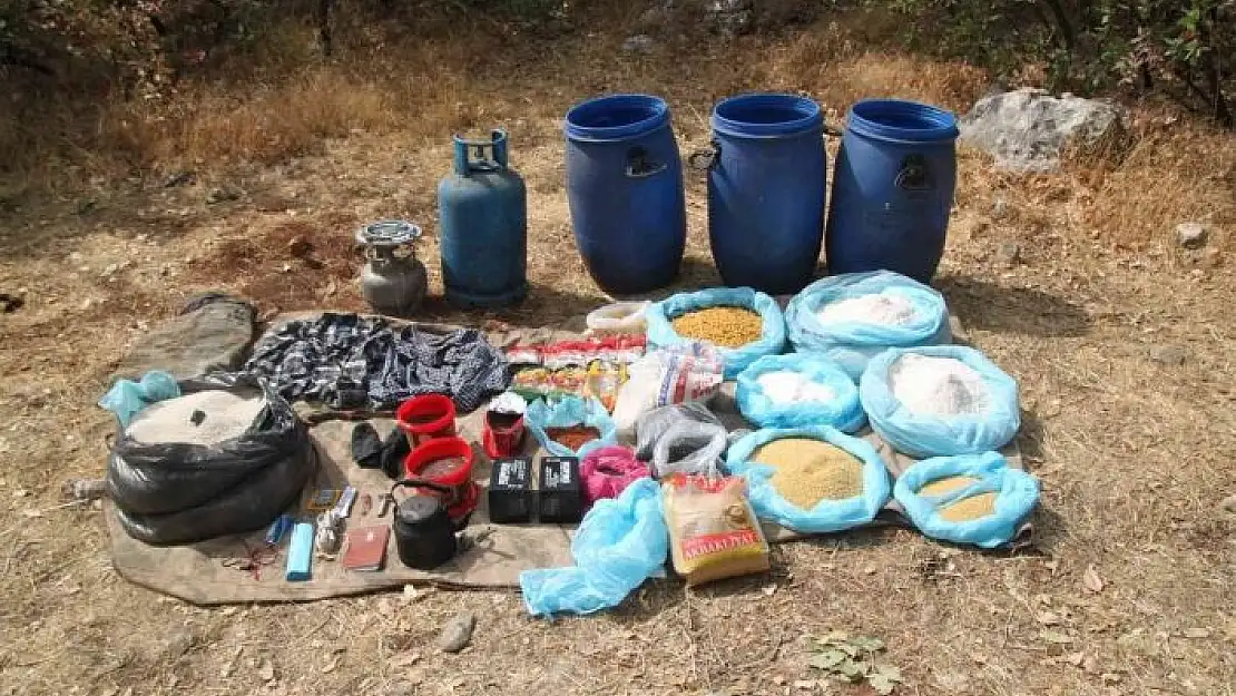 'Adıyaman´da terör örgütüne ait patlayıcı ve yaşam malzemesi bulundu'