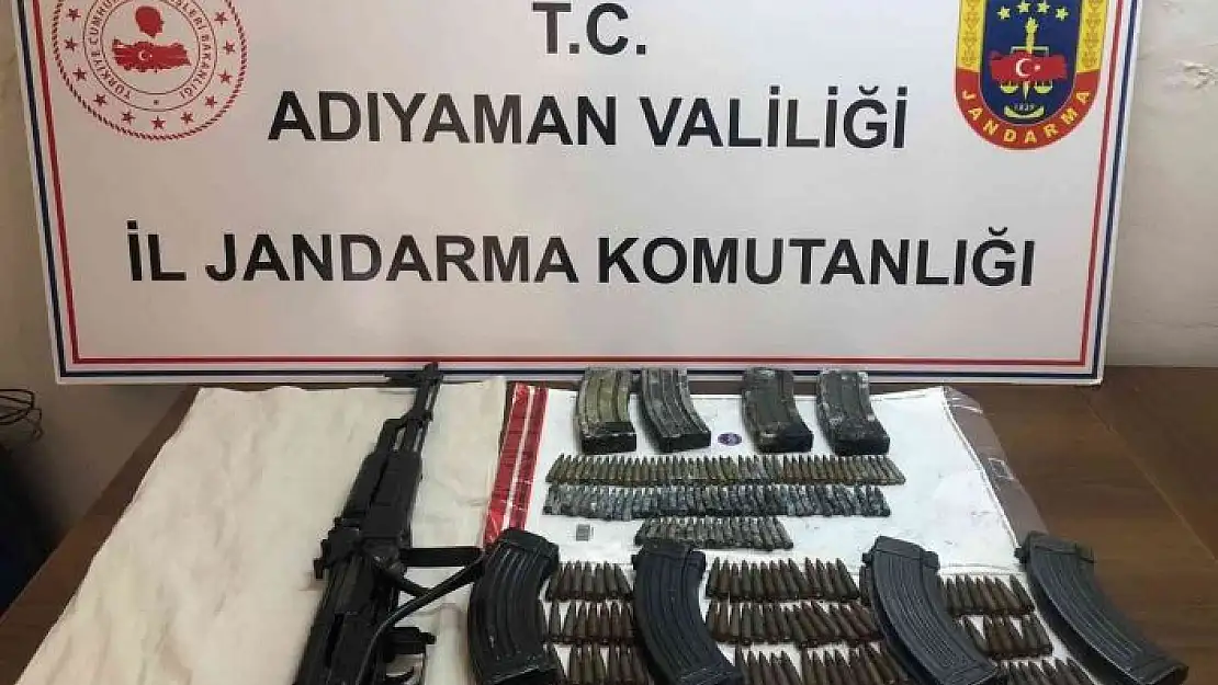 'Adıyaman´da terör örgütüne ait silah ve gıda maddeleri ele geçirildi'