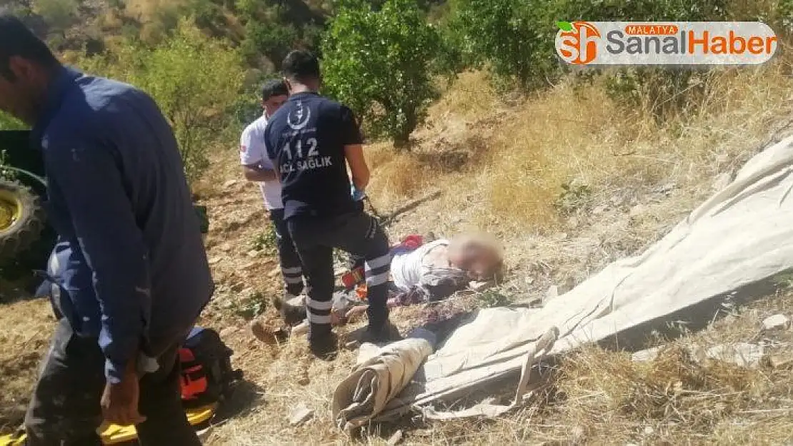 Adıyaman'da traktör takla attı: 1 ölü, 1 yaralı