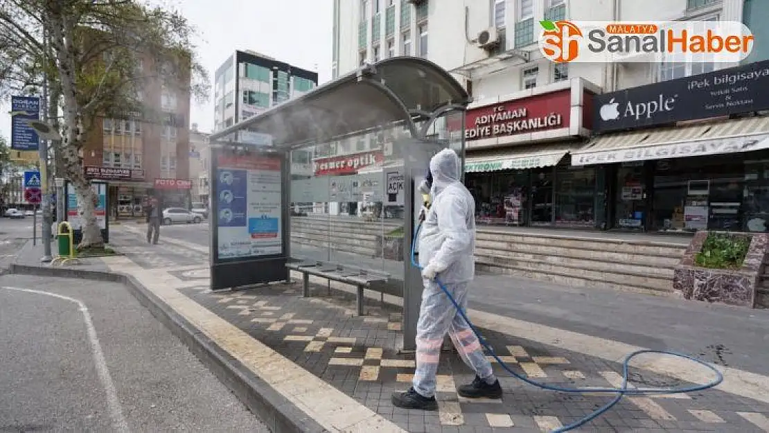 Adıyaman'ın her köşesi dezenfekte ediliyor