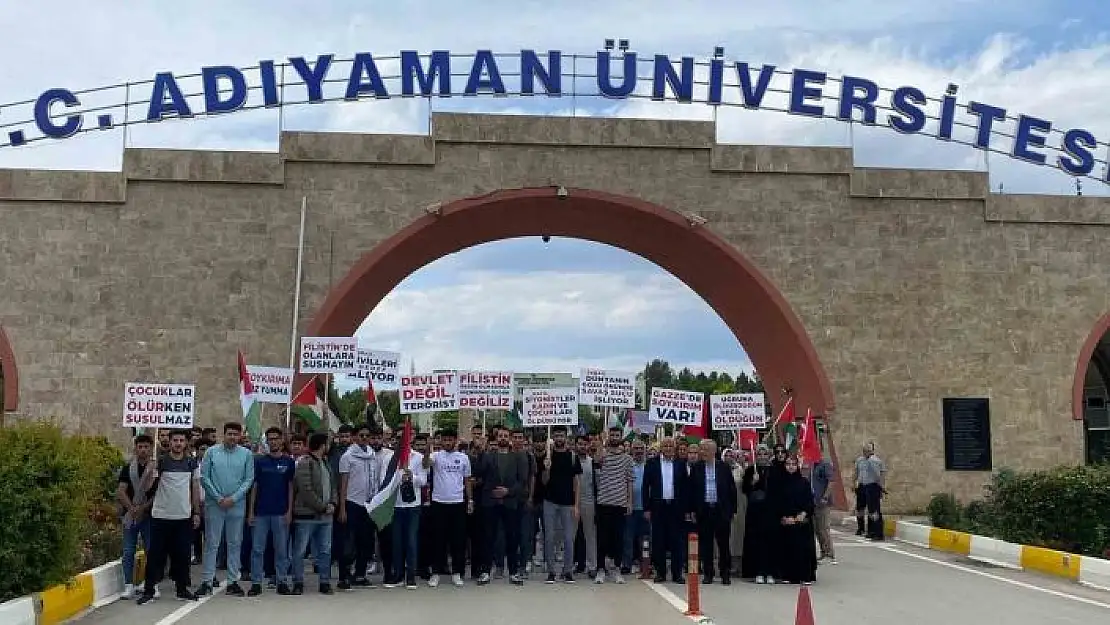 'Adıyaman Üniversitesi öğrencilerinden Gazzeye destek'