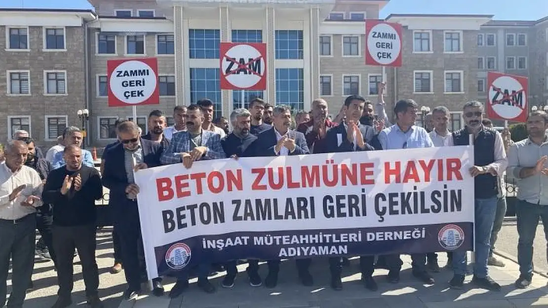 'Adıyamanda hazır beton fiyatlarına tepki'