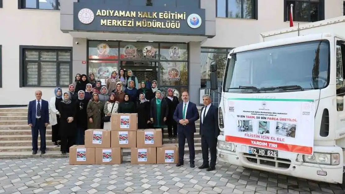 'Adıyamandan Gazzeye 10 bin bebek zıbını yola çıktı'