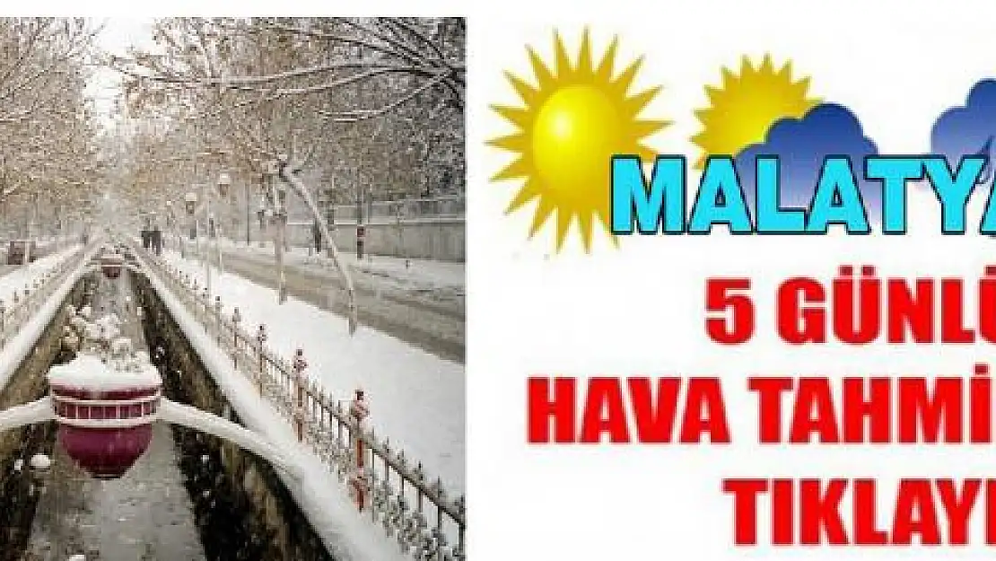 MALATYA İçin 5 Günlük Hava Tahmini