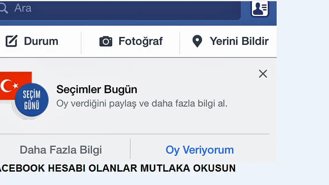 FACEBOOK'TAN 7 HAZİRAN SÜRPRİZİ