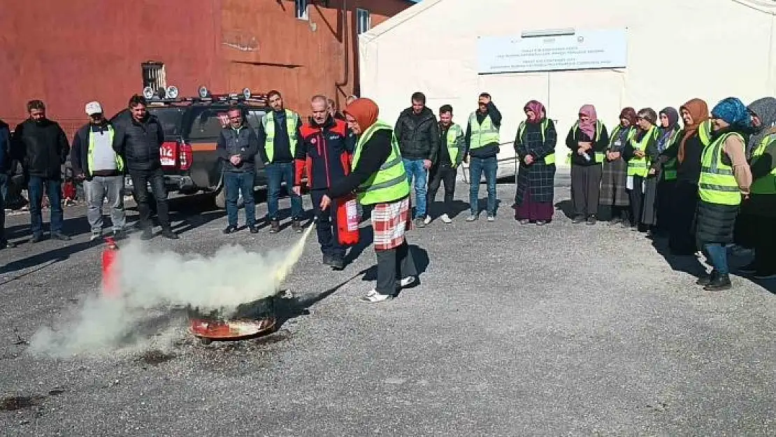 'AFAD tarafından yangın eğitimi verdi'