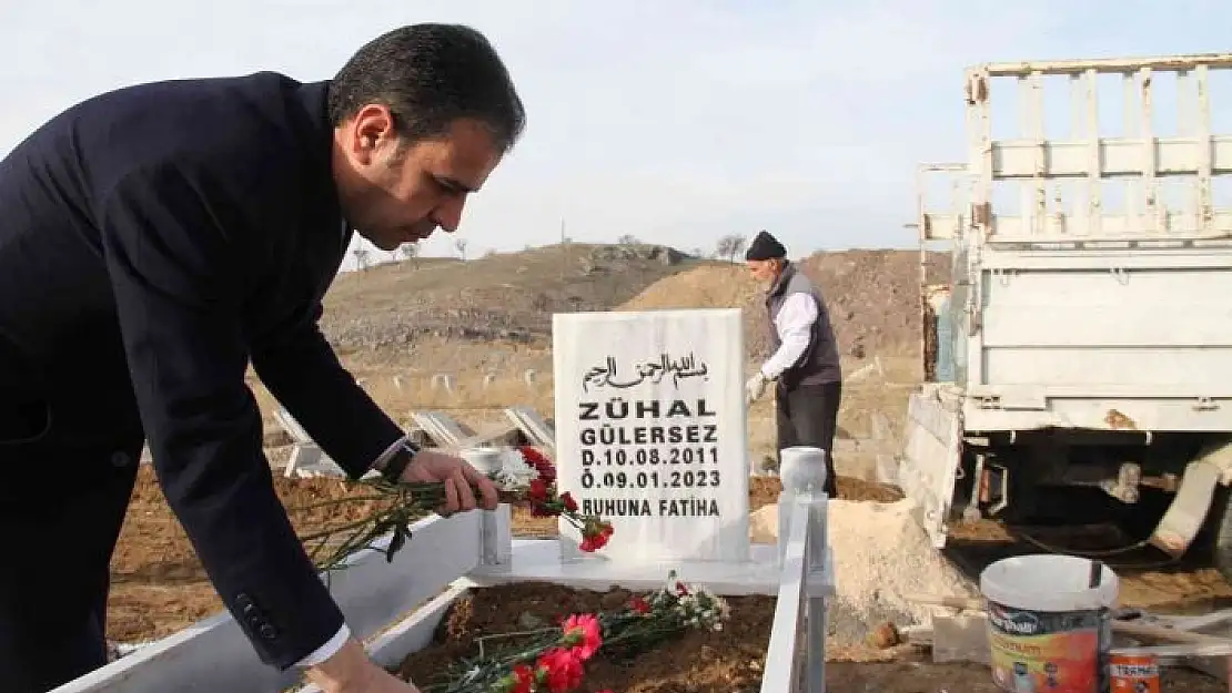 'Aile ve Sosyal Hizmetler Bakanlığı, Elazığ´da kimsesizler mezarlığına gömülen engelli kızın mezar taşını yaptırdı'