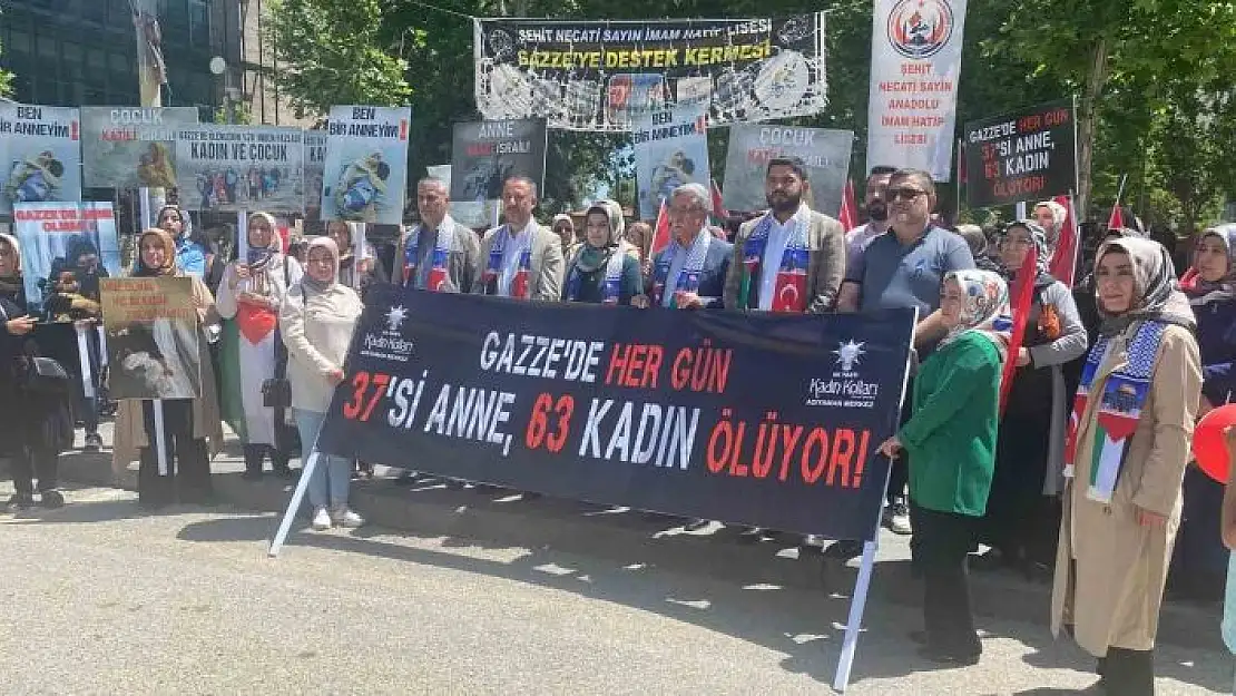 'AK Partili kadınlar, Gazzeli anneler için açıklama yaptı'