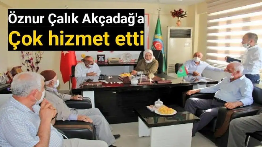 Akçadağ´a Öznur Çalık çok hizmet etti