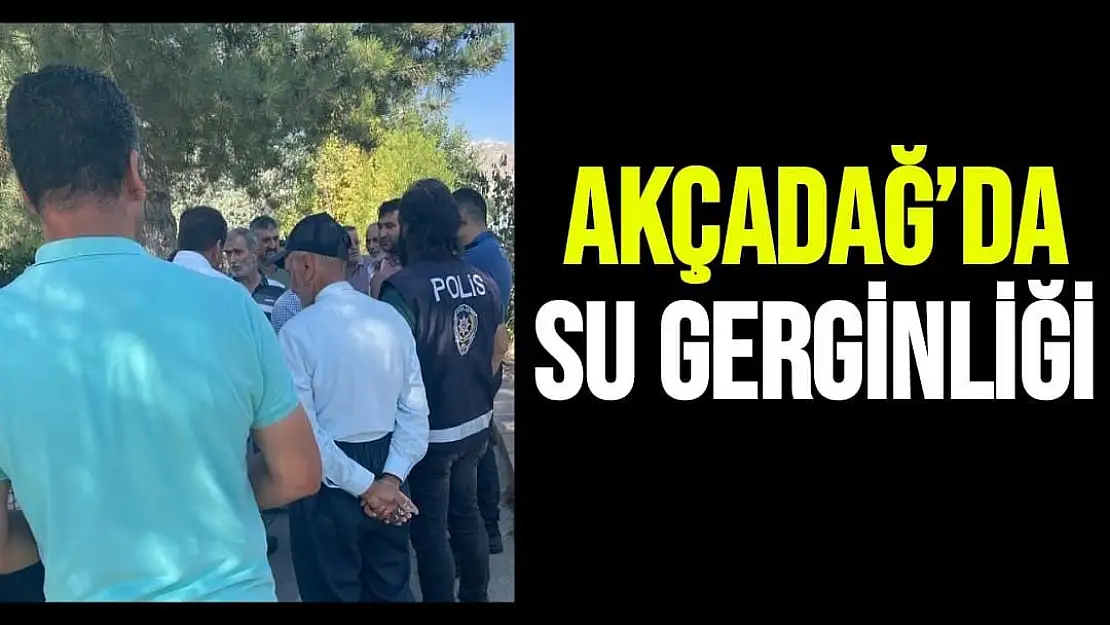 Akçadağ´da su gerginliği