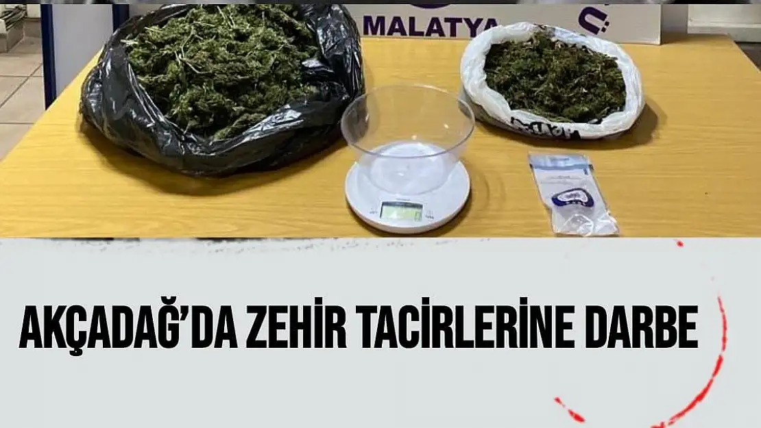 Akçadağ´da zehir tacirlerine darbe