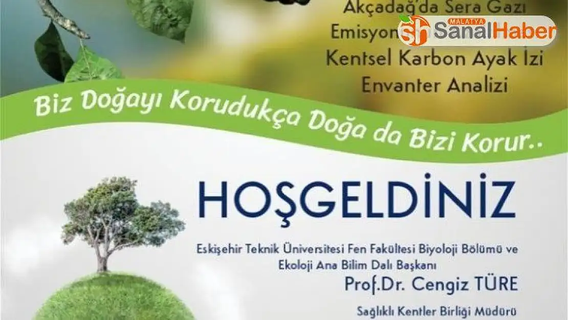 Akçadağ'ın 'Karbon ayak izi' çıkarıldı