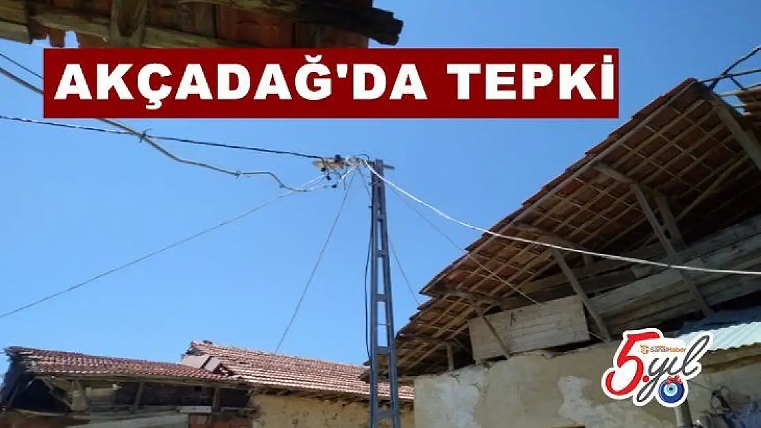 Akçadağ'da tepki
