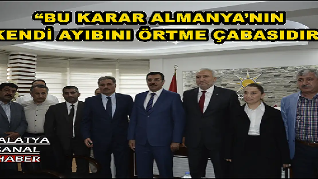 'TÜFENKCİ: BU KARAR ALMANYA´NIN KENDİ AYIBINI ÖRTME ÇABASIDIR'''''