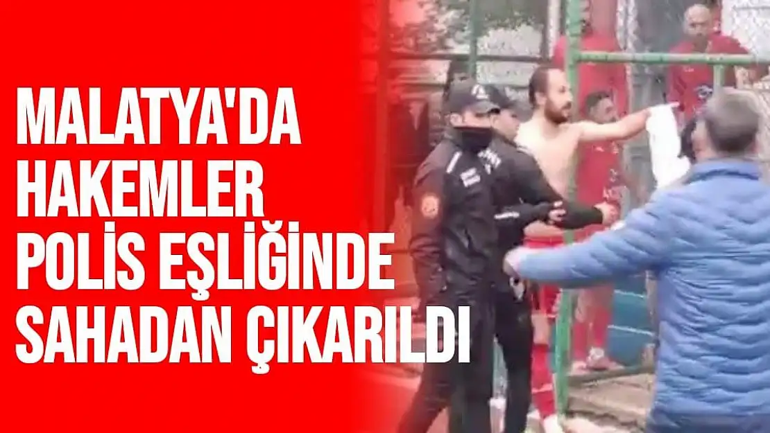 Amatör maçta olaylar çıktı