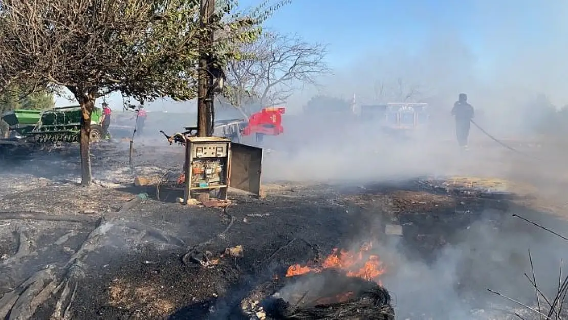 'Anız yangını bahçeye sıçradı'