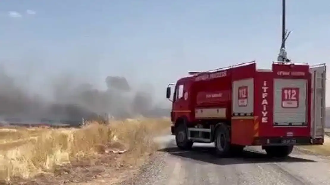 'Anız yangını korkuttu'