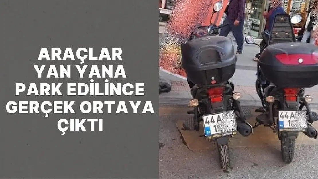 Araçlar yan yana park edilince gerçek ortaya çıktı