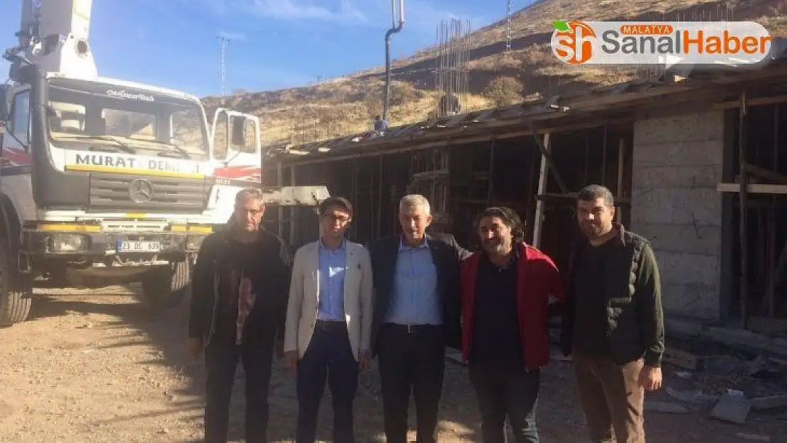 Arapgir Cemevi inşaatında inceleme