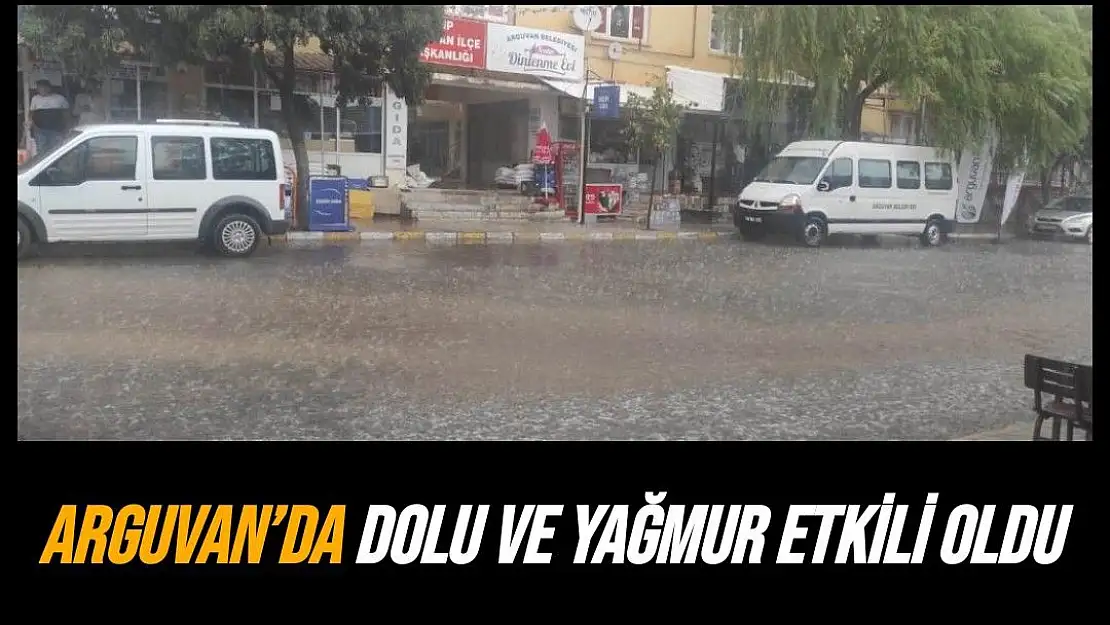 Arguvan´da dolu ve yağmur etkili oldu