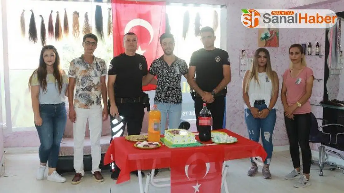 Arkadaşları şehit düşen polislere anlamlı sürpriz