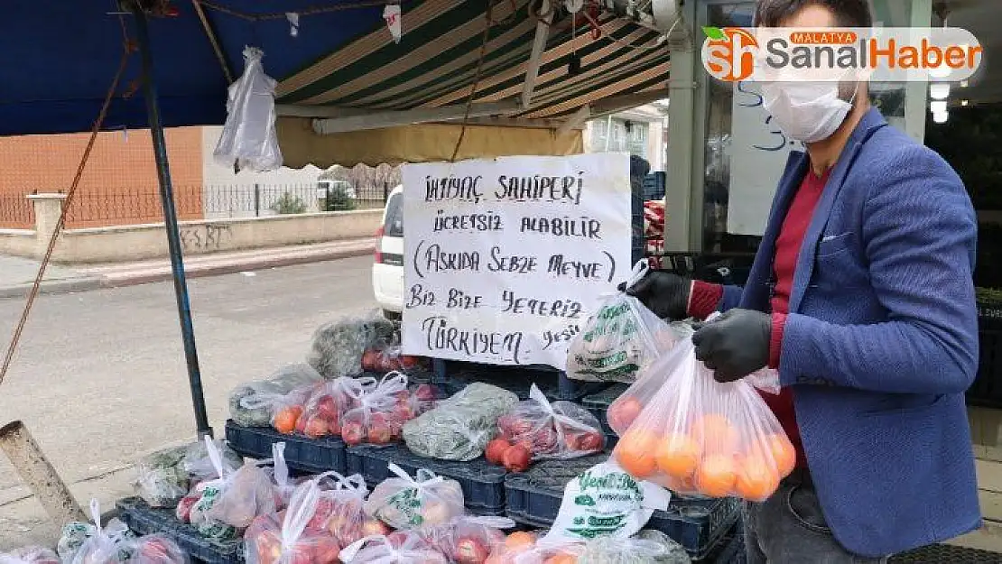 Askıda meyve sebze kampanyası ilgi gördü