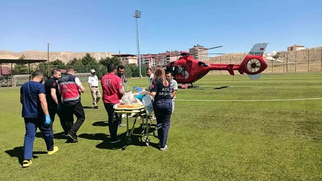 'Astım hastasının yardımına hava ambulansı yetişti'