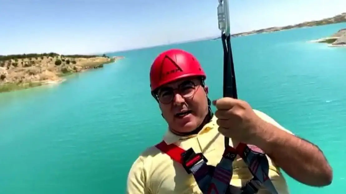 'Atatürk Barajı´nda zipline heyecanı'