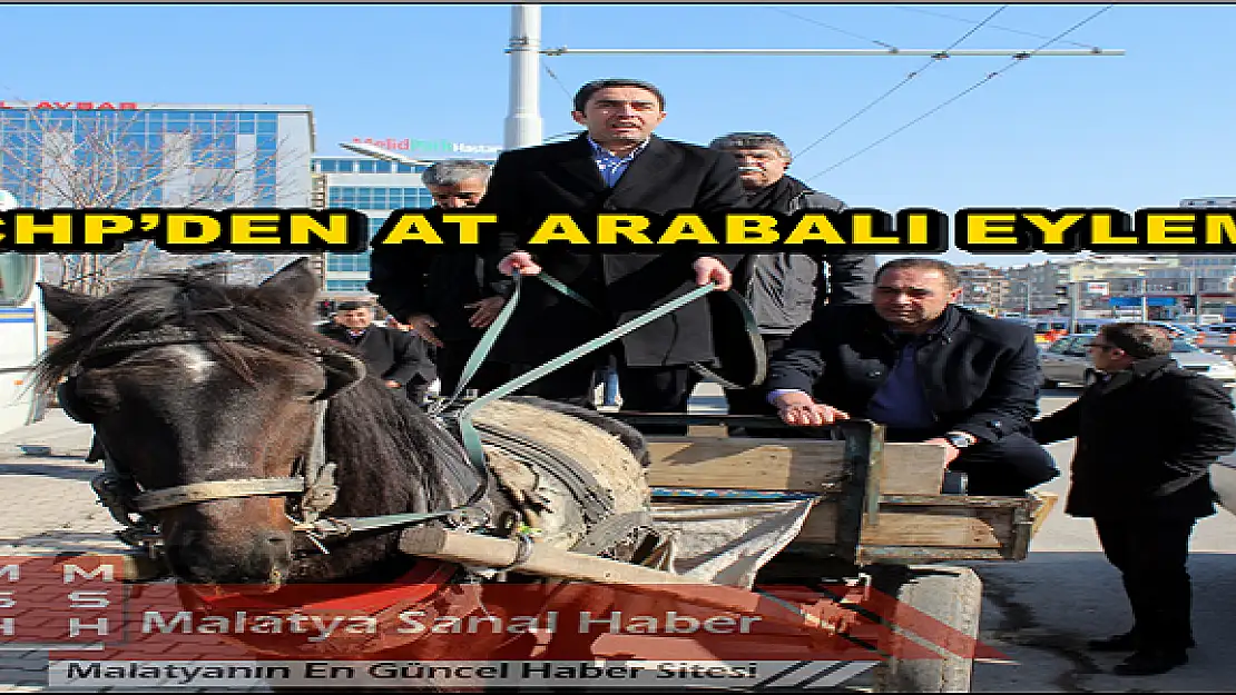 ZORUNLU TRAFİK SİGORTASI ZAMMINI AT ARABASIYLA PROTESTO ETTİLER